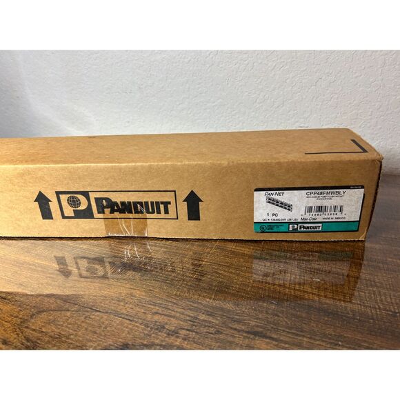 Panduit Pan-Net CPP48FMWBLY Mini-Com 48-Port Flush Mount Patch Panel New in Box - Picture 2 of 3
